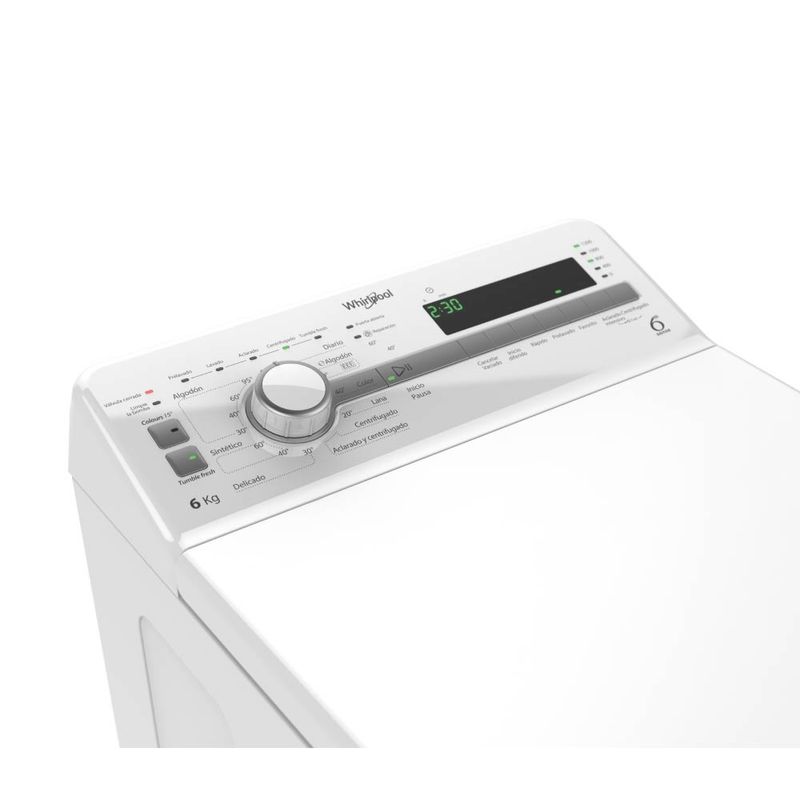 WLF60BS25F  Lavarropas carga frontal de 6 kg Blanco - Whirlpool