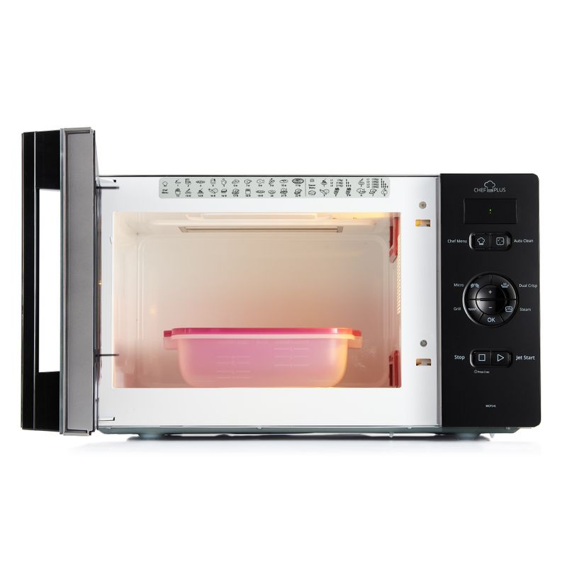 Microondas con grill 25 Lts Negro y Plateado - Whirlpool