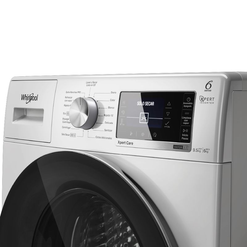 WLF60BS25F  Lavarropas carga frontal de 6 kg Blanco - Whirlpool