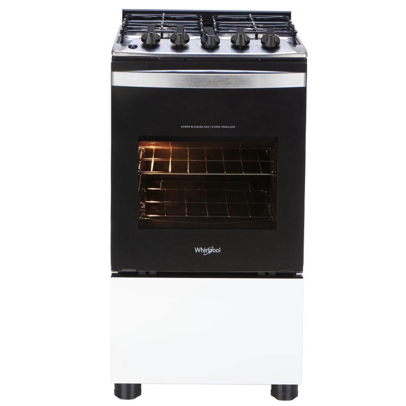 Cocina a gas Whirlpool Blanca 49 cm