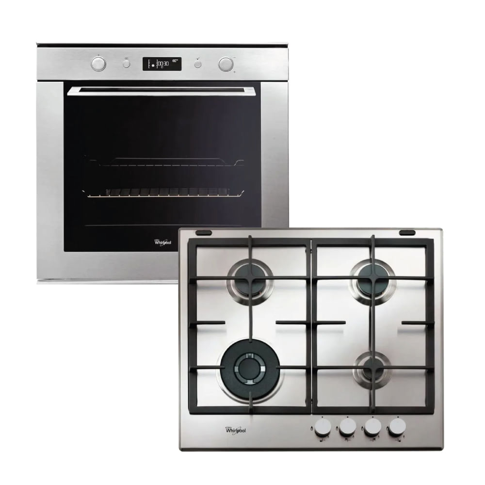 Combo Whirlpool Horno Empotrable Eléctrico 60 CM y Anafe Eléctrico
