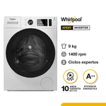 Lavarropas 9kg 1400rpm Carga Frontal Vapor