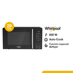 Microondas Air fry 29Lts 850W Negro