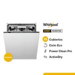 Lavavajillas empotrable y paneable 15 cubiertos