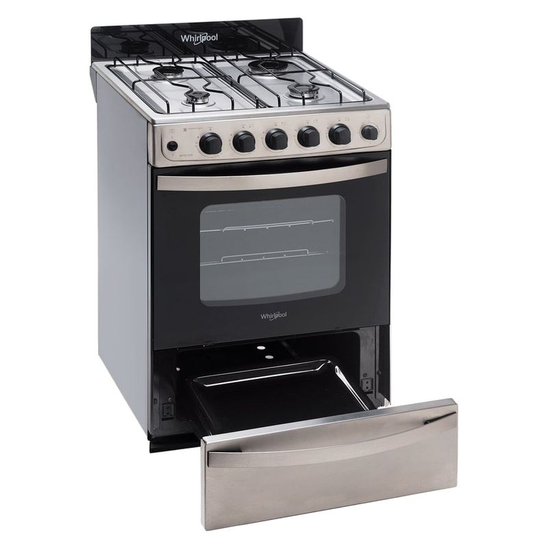 Cocina Multigas 56cm Inox Cajon parrilla a gas