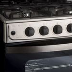 Cocina Multigas 56cm Inox Cajón parilla hierro fundido