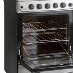 Cocina Multigas 56cm Inox Cajón parilla hierro fundido