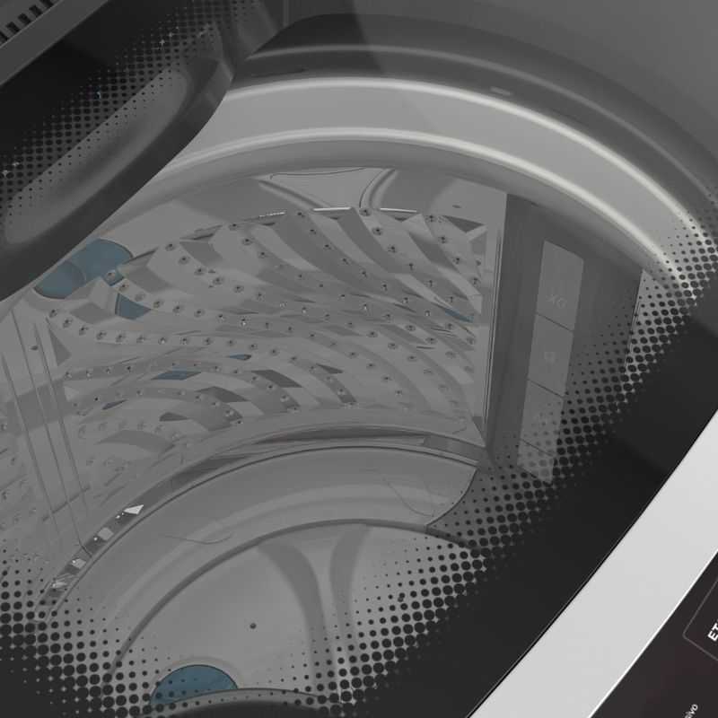 Lavarropas Carga Superior 10Kg Silver 740rpm