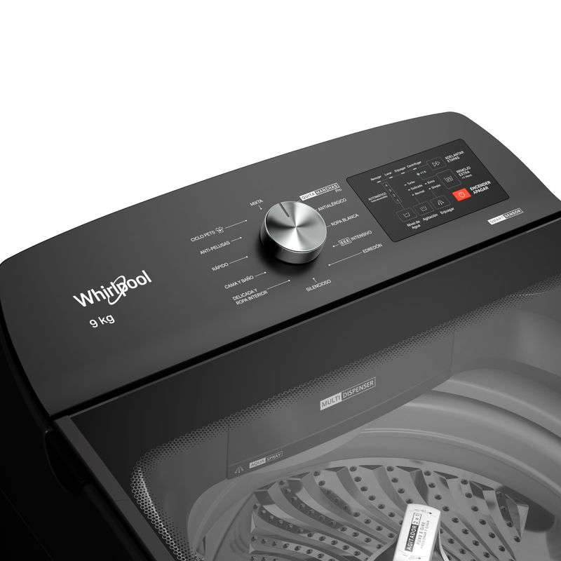 Lavarropas Carga Superior 9Kg 660rpm Quita manchas