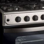 Cocina Multigas 56cm Inox Cajón parilla hierro fundido