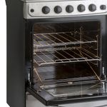 Cocina Multigas 56cm Inox Cajón parilla hierro fundido