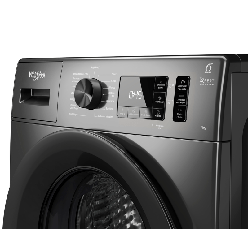 Lavarropas Carga Frontal 7 kg 1200 rpm Silver