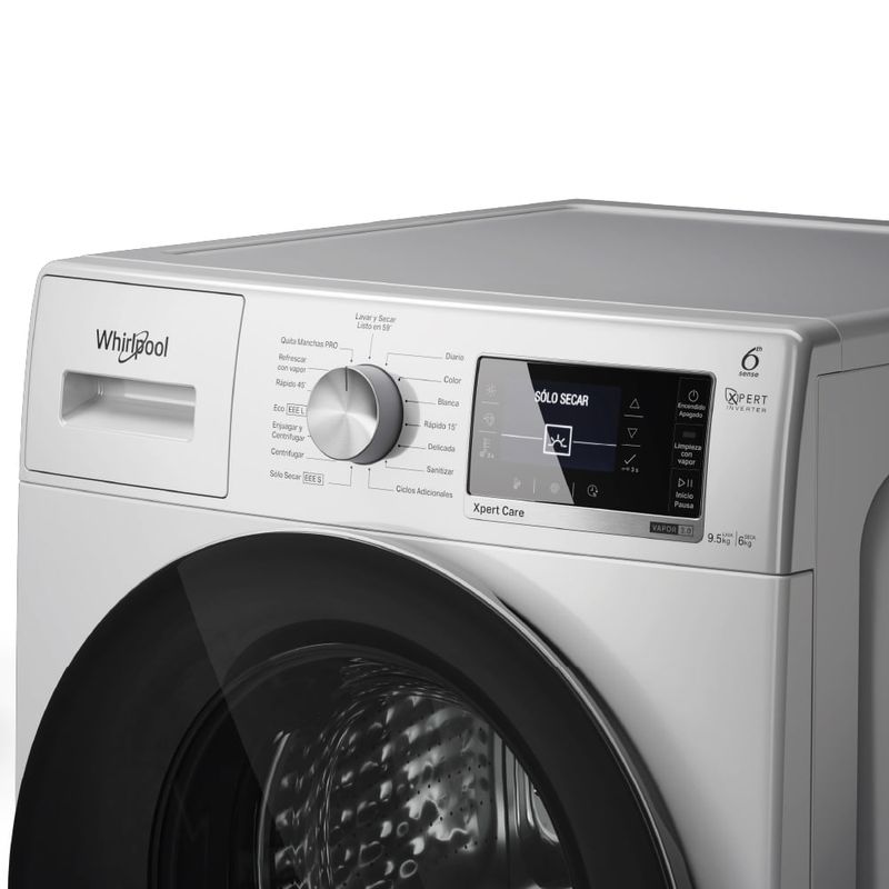 Lavasecarropas 9.5/6 kg Carga Frontal Blanco 1400 rpm