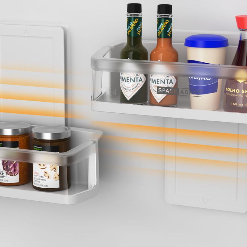 Heladera Whirlpool Compartimiento Turbo Freezer 449 Lts Platinum