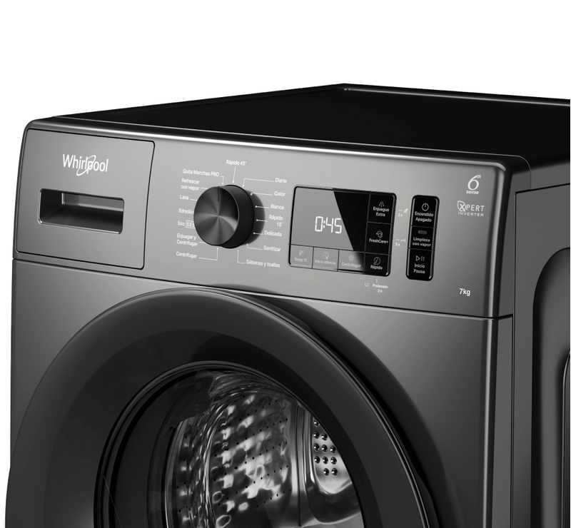 Lavarropas 7 kg Carga Frontal 1200 rpm Silver